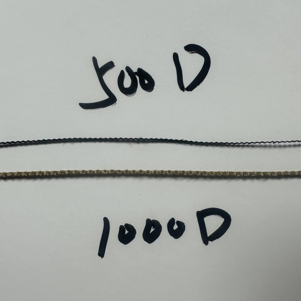 500D cordura yarn vs 1000d cordura yarn
